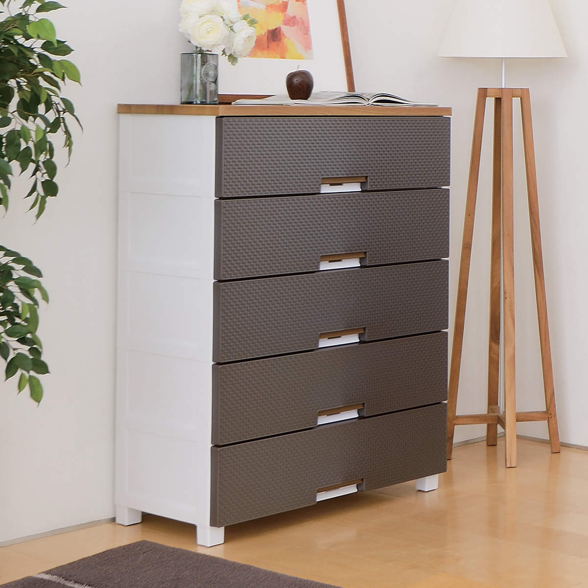 チェスト フィッツプラス メッシュ 5段 幅75×奥行41×高さ105cm FM7505