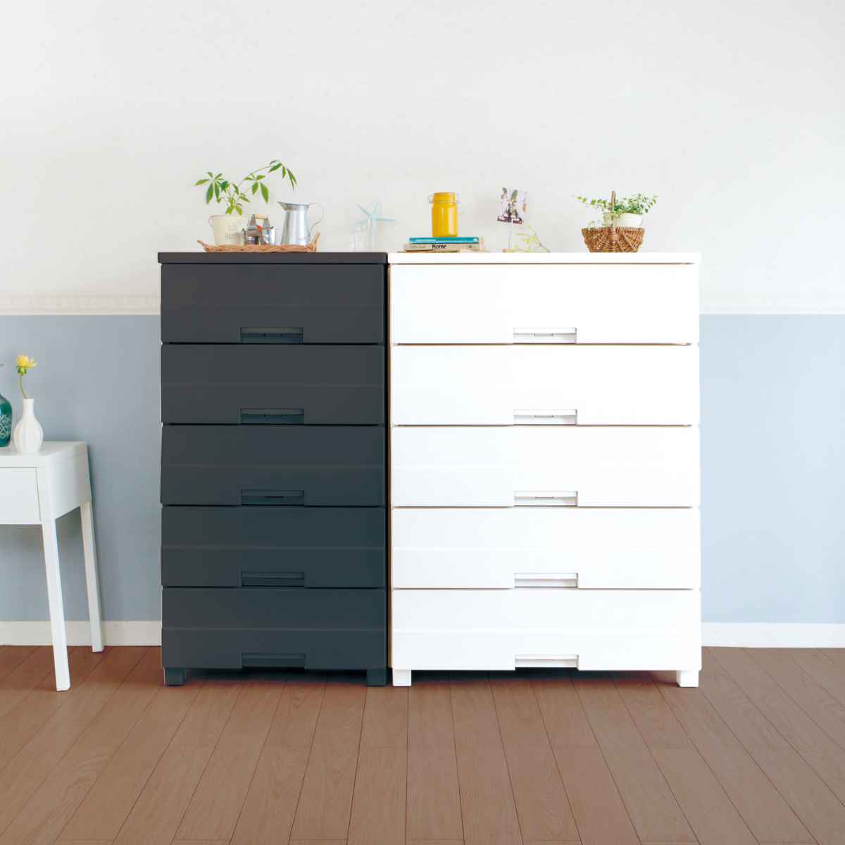 チェスト プラスチック 5段 フィッツプラスイージー FE5505 幅55cm