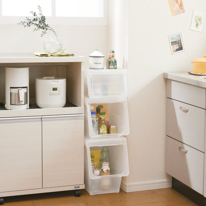 収納ボックス前開き幅30×奥行42×高さ31cmKABAKOカバコスリムM