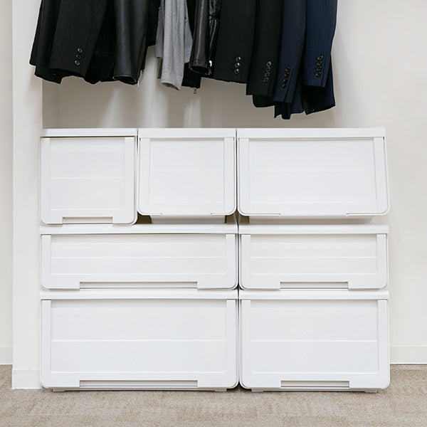 収納ボックス前開き幅30×奥行42×高さ31cmKABAKOカバコスリムM