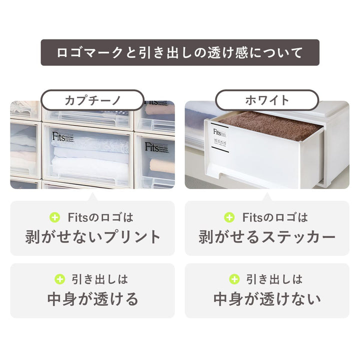 収納ケースFitsフィッツフィッツケースビッグ引き出しプラスチックカプチーノ