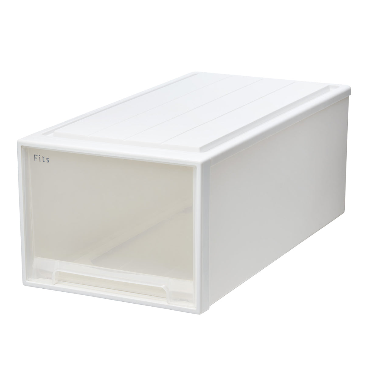 新品 Fits ホワイトクリア収納ケース 30x53x23cm 4個セット Fits 収納ケース フィッツ フィッツケース クローゼット M-30 4個