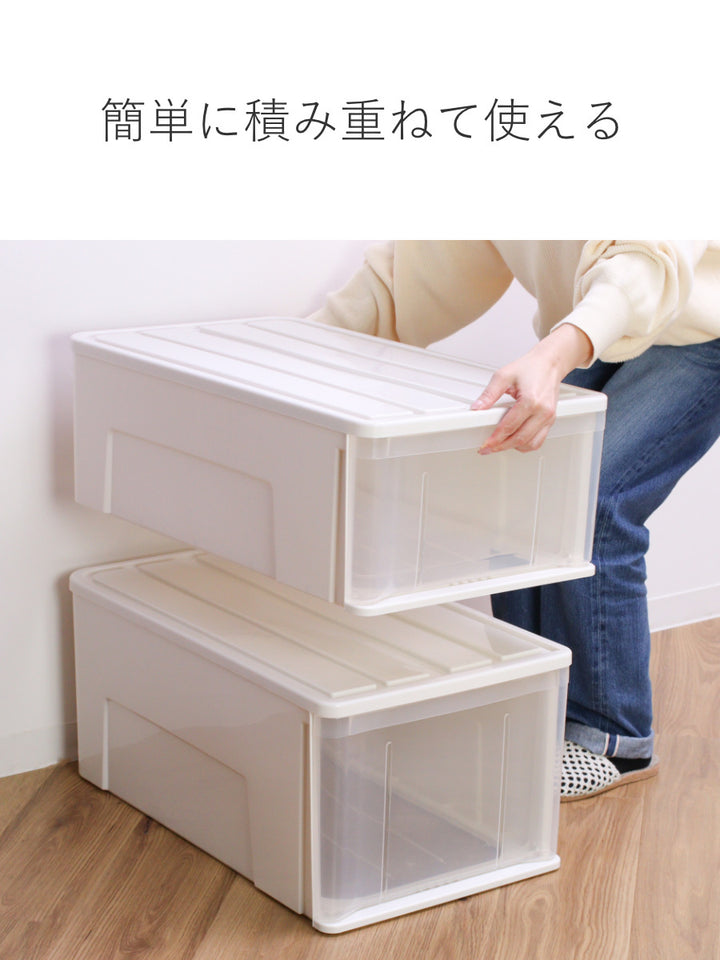 収納ケースたっぷり収納衣装ケース引き出しプラスチック66M幅39×奥行66×高さ23cm