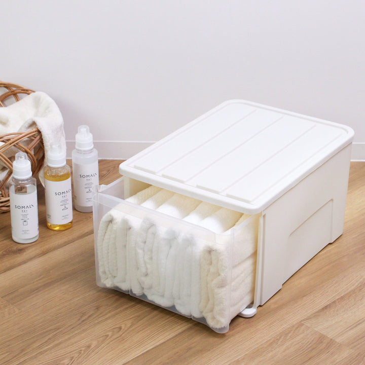 収納ケースたっぷり収納衣装ケース引き出しプラスチック55L幅40×奥行55×高さ30cm