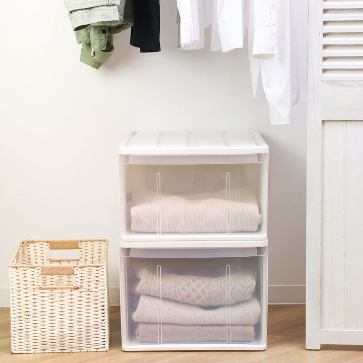 収納ケースたっぷり収納衣装ケース引き出しプラスチック55L幅40×奥行55×高さ30cm