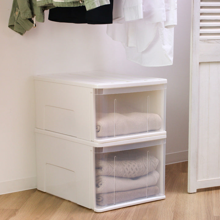 収納ケースたっぷり収納衣装ケース引き出しプラスチック55L幅40×奥行55×高さ30cm