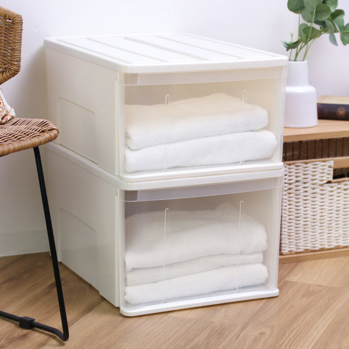 収納ケースたっぷり収納衣装ケース引き出しプラスチック55L幅40×奥行55×高さ30cm