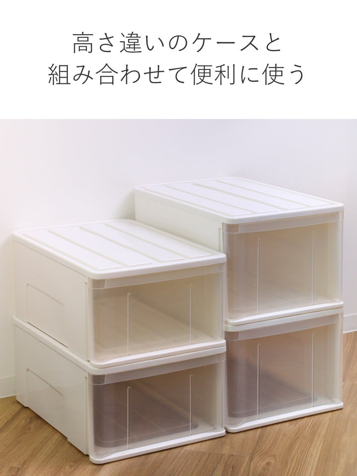 収納ケースたっぷり収納衣装ケース引き出しプラスチック55L幅40×奥行55×高さ30cm