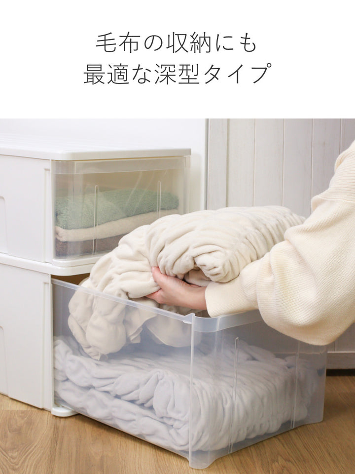 収納ケースたっぷり収納衣装ケース引き出しプラスチック55L幅40×奥行55×高さ30cm