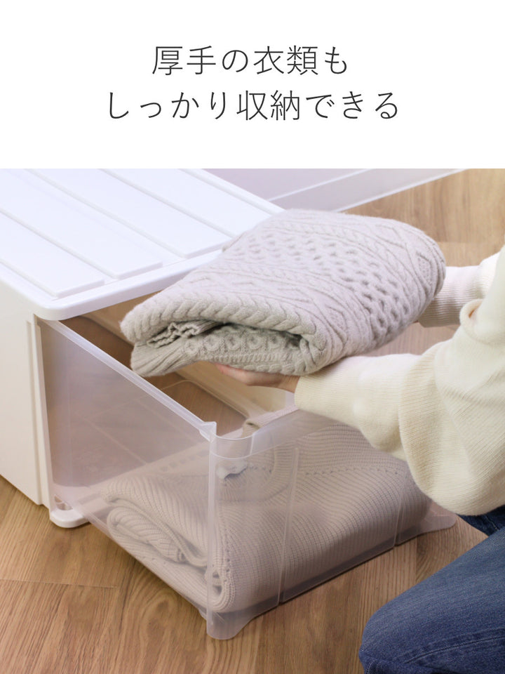 収納ケースたっぷり収納衣装ケース引き出しプラスチック55L幅40×奥行55×高さ30cm