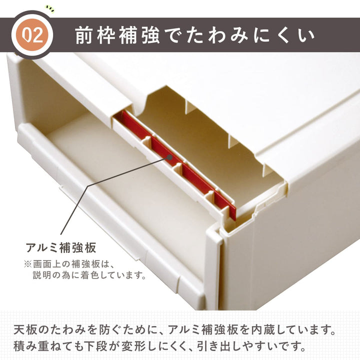 収納ケース幅40×奥行55×高さ20cmFitsフィッツユニットケース4020クローゼットカプチーノ