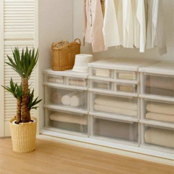 コスパクローゼットケース（ワイド）深３段