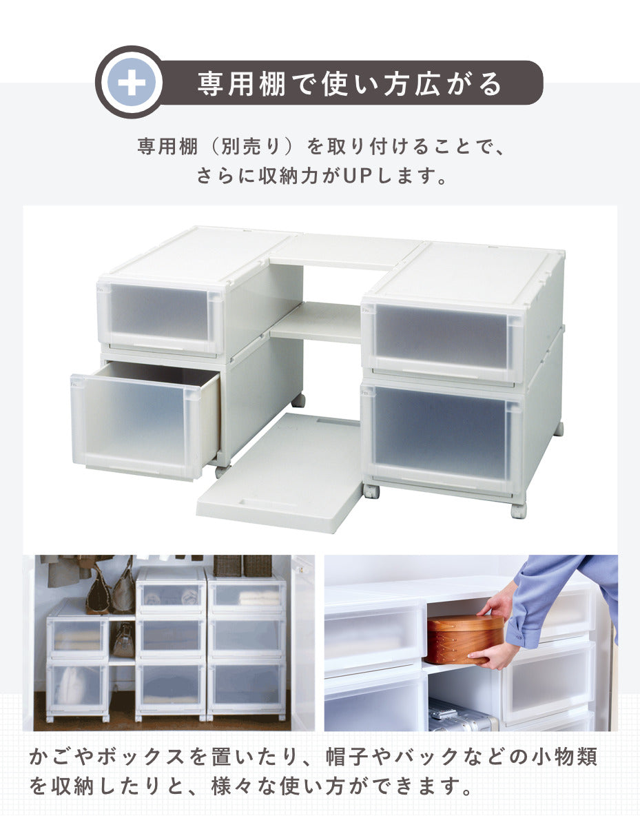 収納ケース 幅39×奥行74×高さ23cm Fits フィッツケース アドバンス 74