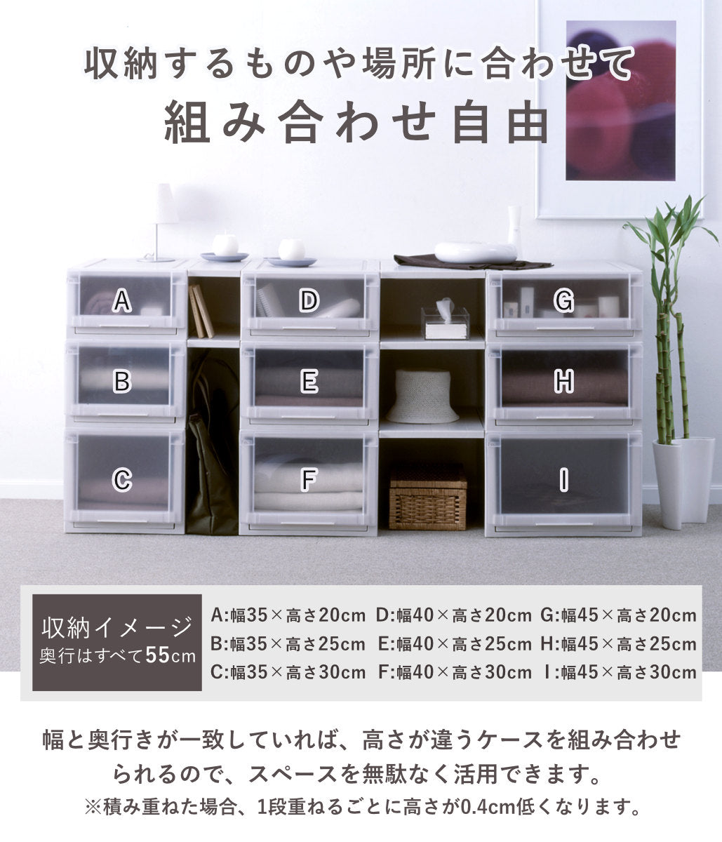 収納ケース 幅39×奥行74×高さ30cm Fits フィッツケース アドバンス 74
