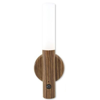 センサーライト USB充電 人感センサー 明暗センサー 木目調 スティックライト