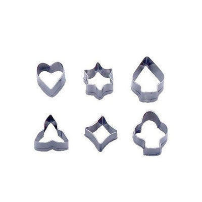 クッキー型 抜き型 ビスケット型 6個セット ステンレス製