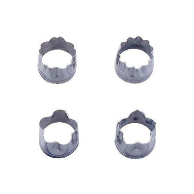 クッキー型 抜き型 ビスケット型 小 4個セット ステンレス製