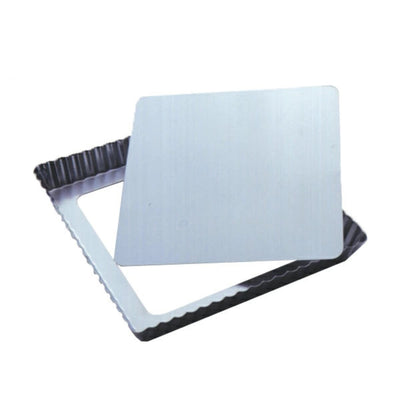 タルト型 パイ型 角型 20cm 底取 スチール製 クロームメッキ