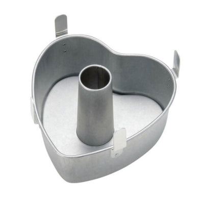 シフォンケーキ型 ハート型 ケーキ型 17cm スチール製 アルミメッキ