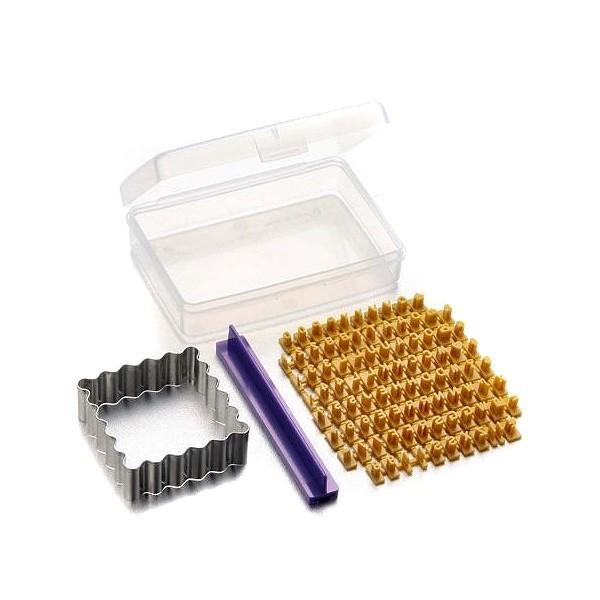 クッキー型抜き型ミニミニクッキースタンプアルファベットステンレス製