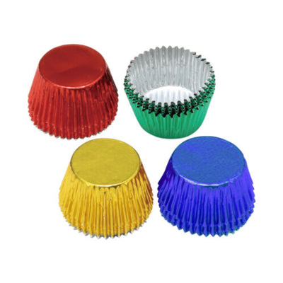 アルミ箔カップ チョコレート型 チョコカップ 丸 5色 20枚入