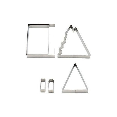 クッキー型 立体 お菓子のおうち ハウストライアングル 抜き型 ステンレス製