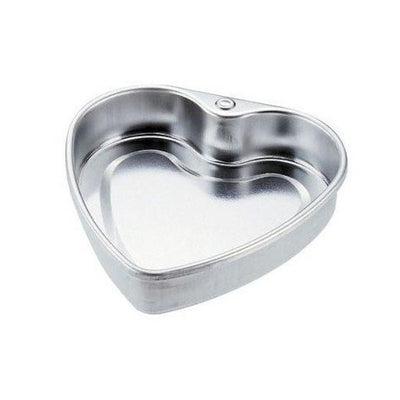 ケーキ型 ハート型 17cm スチール製 アルミメッキ