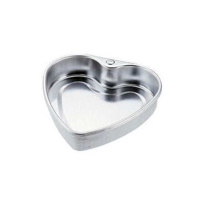 ケーキ型 ハート型 13cm スチール製 アルミメッキ