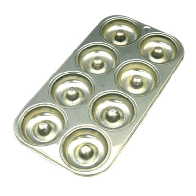 ケーキ型 ドーナツ型 ミニ 焼き型 8P スチール スズメッキ