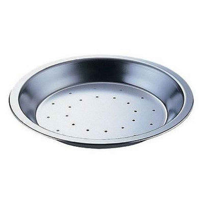 パイ皿 焼き型 穴あき 17cm スチール スズメッキ