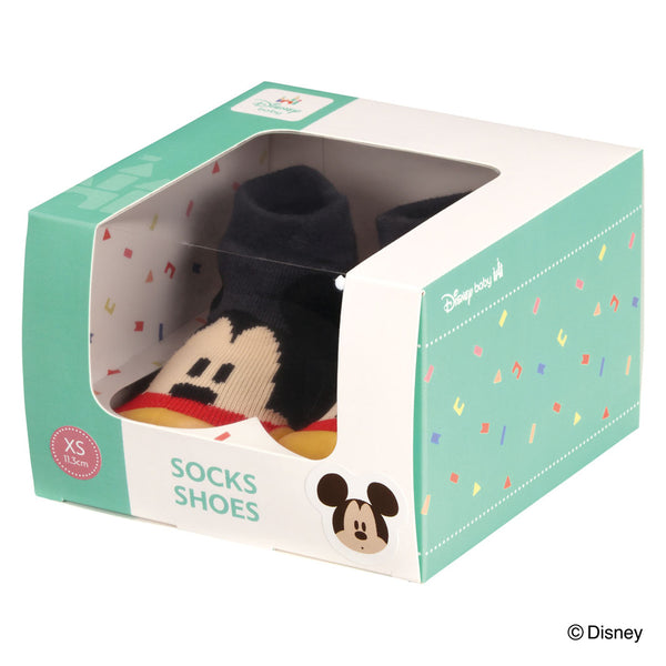 ソックスシューズベビーギフトボックスXS11.3cmミッキーマウス