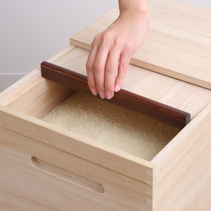 米びつ桐製RiceBox30kg計量マス付き