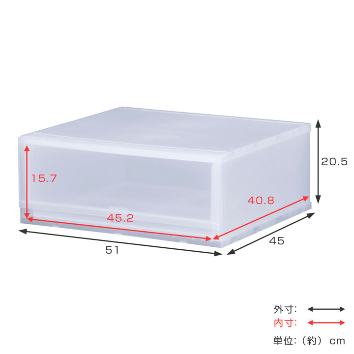 収納ケースプラストPHOTO幅51×高さ20.5cmPH5101