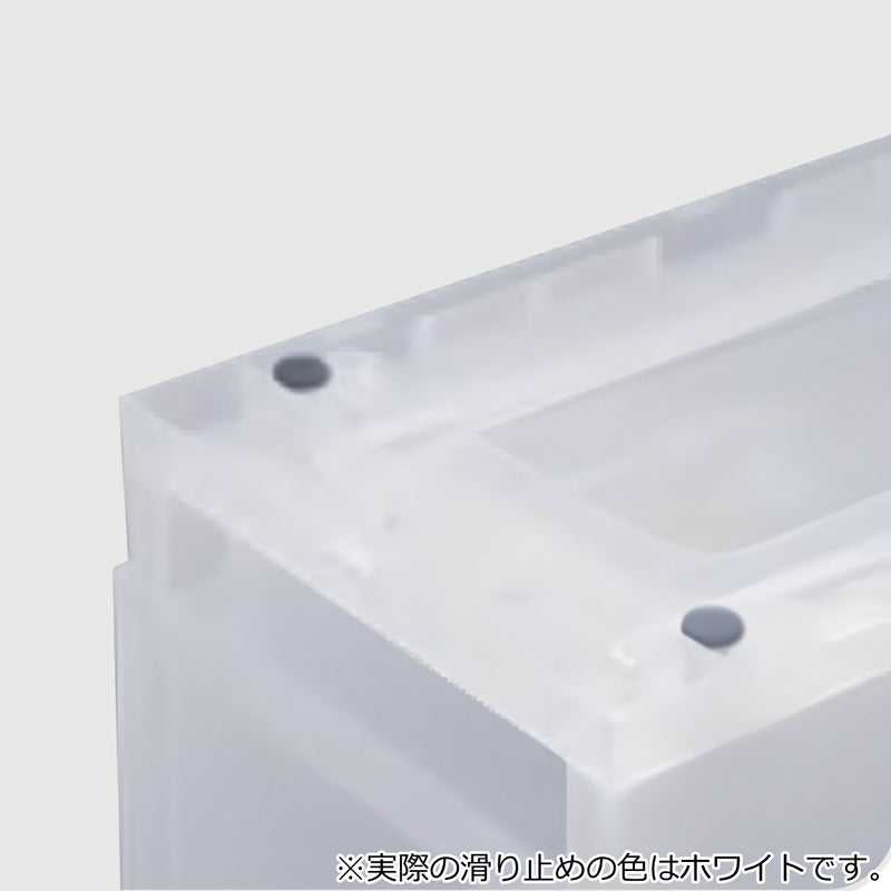 収納ケースプラスト半透明タイプ5段幅17×高さ93.8cmFR1705