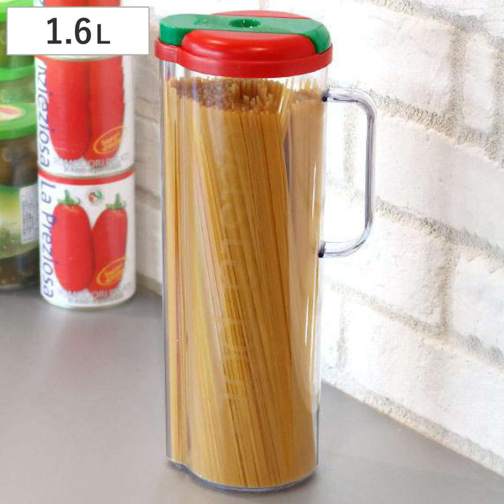 保存容器パスタ用計量機能付きハンドル付きなるほどパスタ