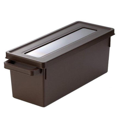 収納ケース メディアコンテナ CD用 ブラウン 幅44.9×奥行16.7×高さ16.4cm