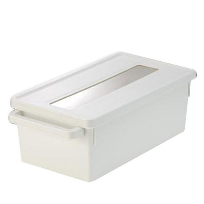 収納ケース メディアコンテナ DVD用 ホワイト 幅44.9×奥行23.3×高さ15.7cm