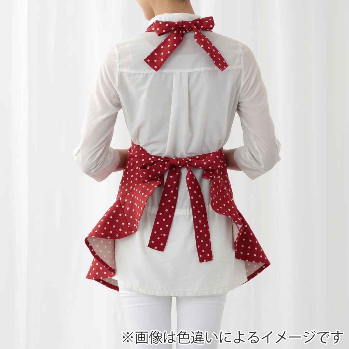 エプロン ドットフレヤーエプロン 水玉 フリル ドット – ハウジー