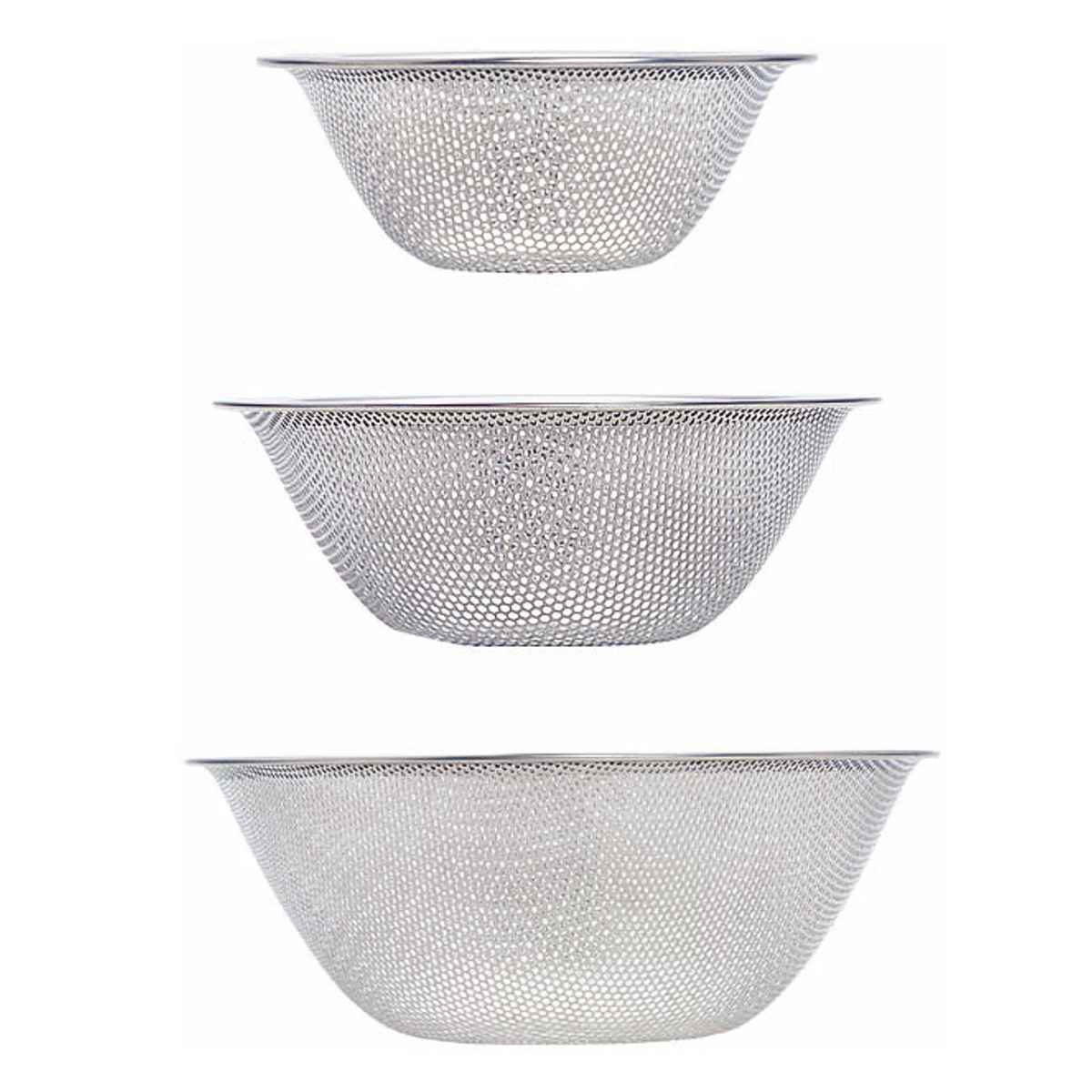 柳宗理 ざる 3個セット 16cm・19cm・23cm パンチングストレーナー