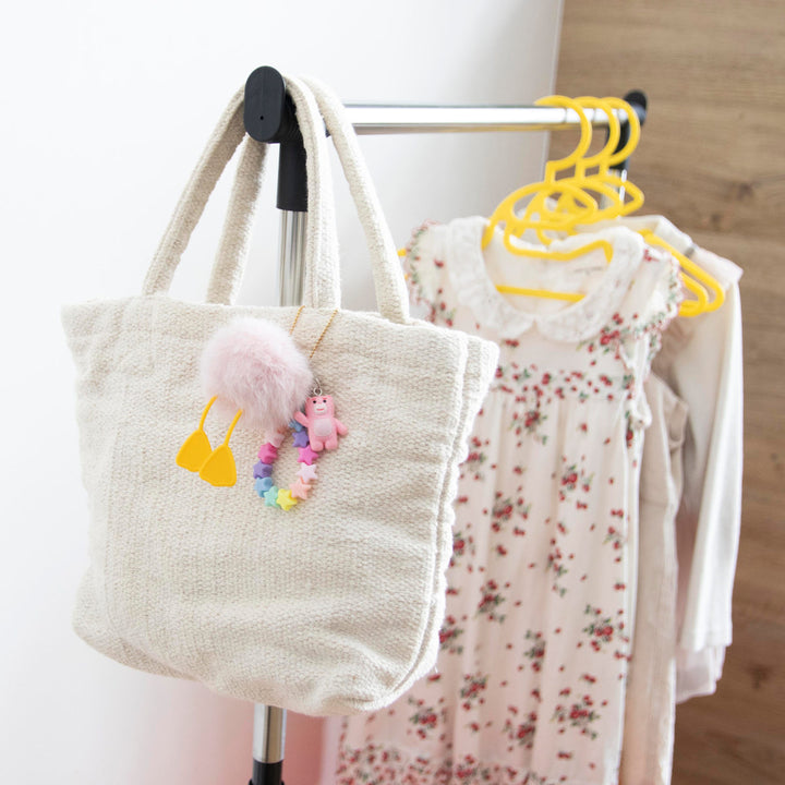 ハンガーラック幅66cm2段キッズ収納バスケット4個付き