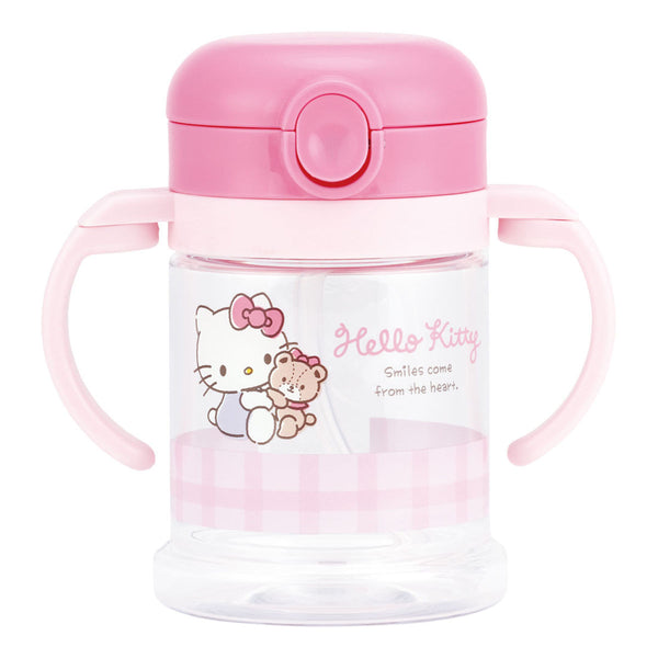 ストローマグ折りたたみ260mlハローキティ両手ハンドル付き