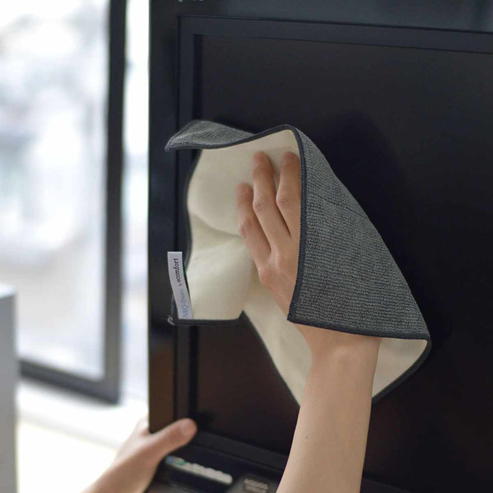 ふきんダブルクロス両面色違い掃除水だけで簡単洗濯機OK多用途