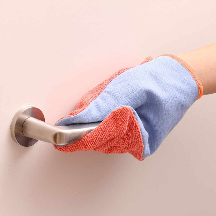 ふきんマルチグローブ両面色違い掃除水だけで簡単洗濯機OK多用途