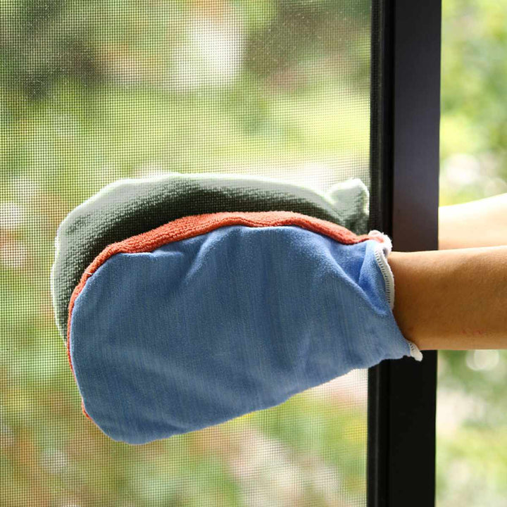 ふきんマルチグローブ両面色違い掃除水だけで簡単洗濯機OK多用途