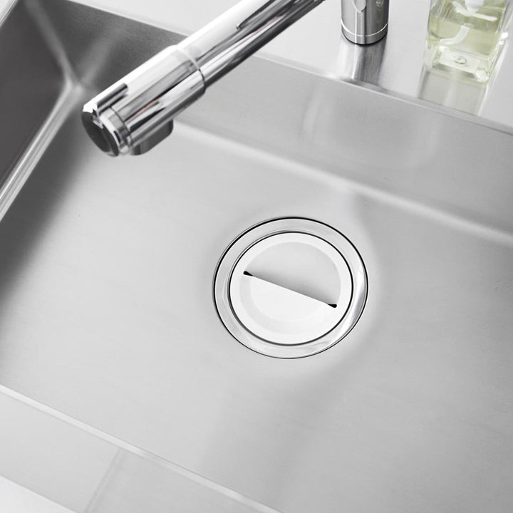 山崎実業tower水切りネットホルダー付き排水口カバータワー