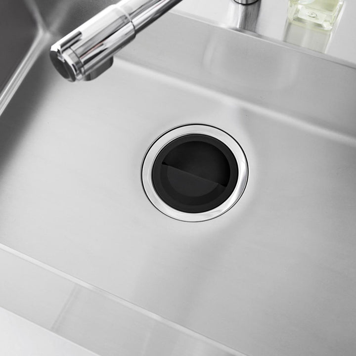 山崎実業tower水切りネットホルダー付き排水口カバータワー