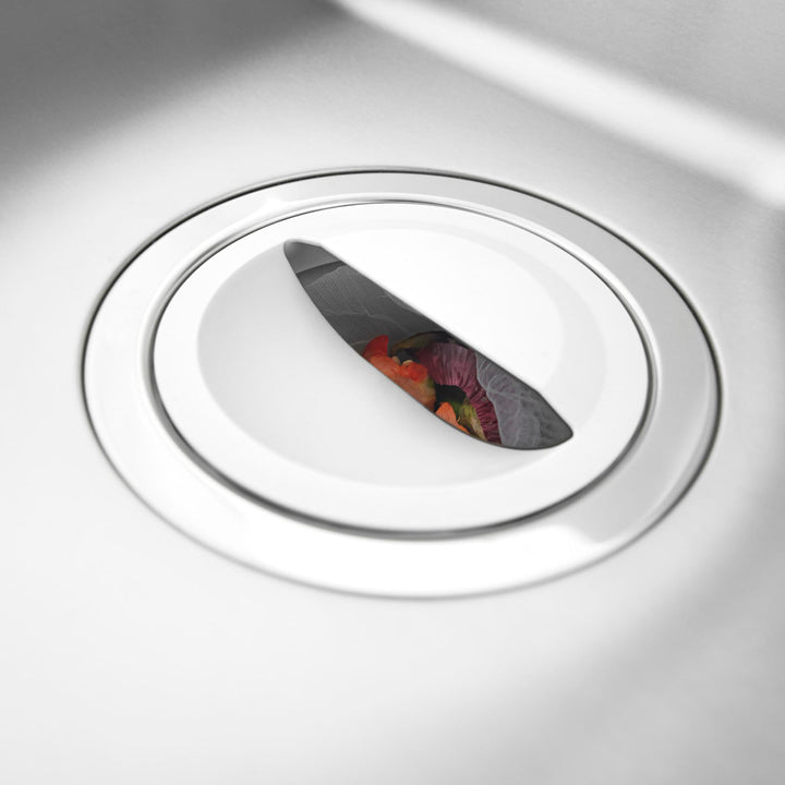 山崎実業tower水切りネットホルダー付き排水口カバータワー