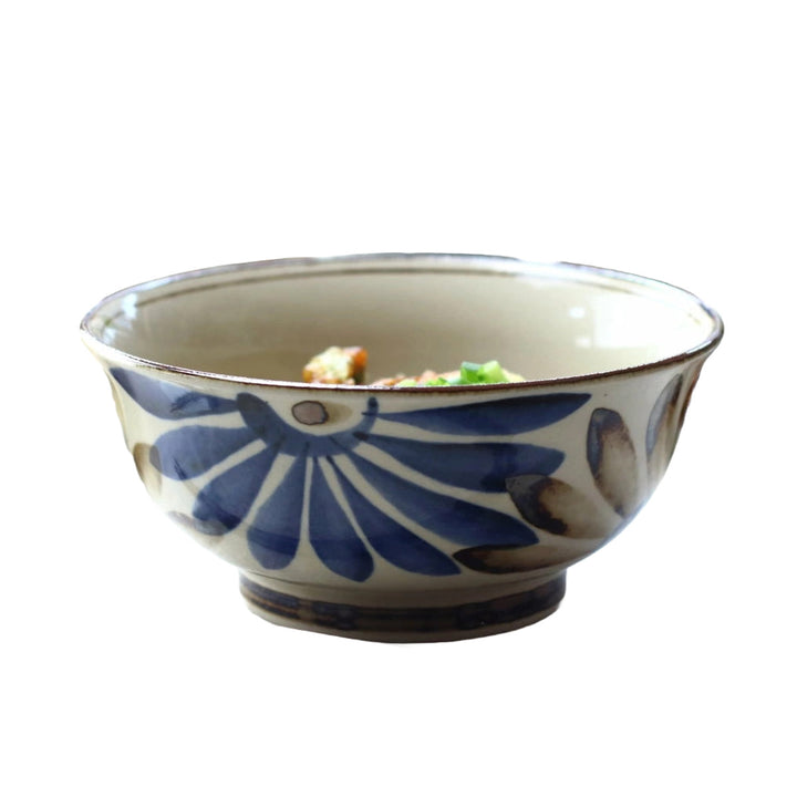 鉢民彩はな絵麺鉢18.5cm日本製