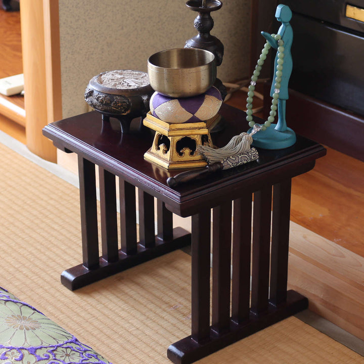 供物机仏壇前ミニテーブル桐製