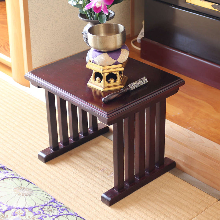 供物机仏壇前ミニテーブル桐製